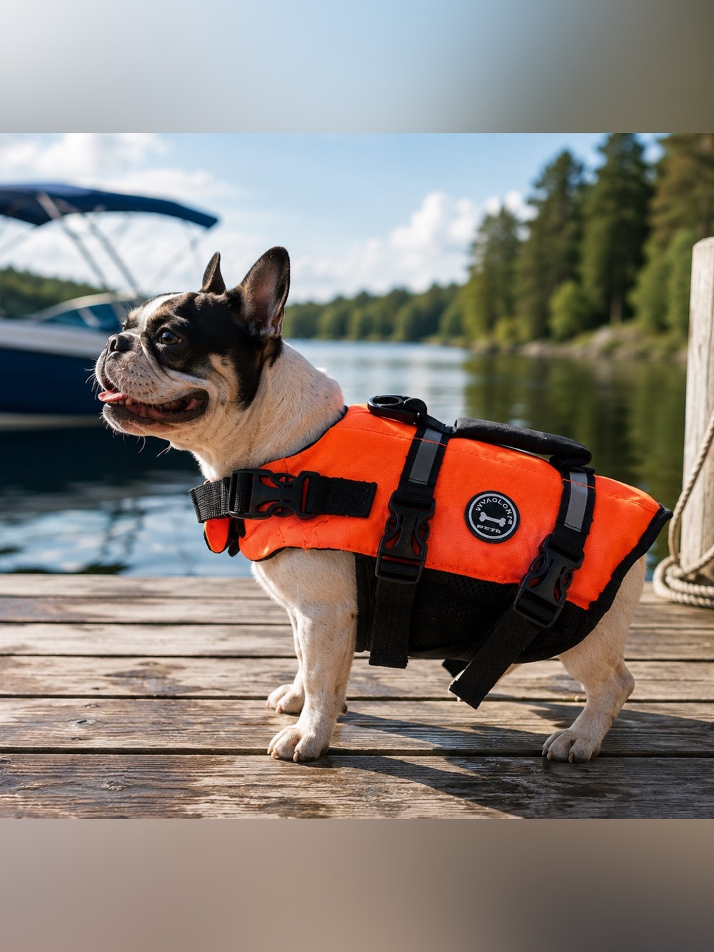 XSmall Dog or‎ Puppy Orange Life Vest by Vivaglory